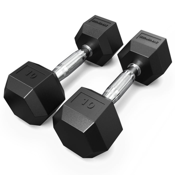 Synergee Rubber Hex Dumbbell Pairs