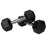 XMark Fitness Premium Quality Rubber Coated Hex Dumbbells (Pair)