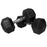 XMark Fitness Premium Quality Rubber Coated Hex Dumbbells (Pair)