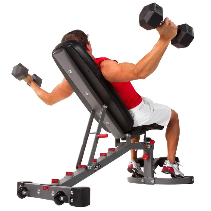 XMark Fitness FID Weight Bench with Adjustable Seat XM-7472