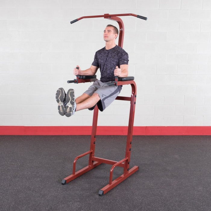 Best Fitness Vertical Knee Raise Dip Pull Up Station BFVK10