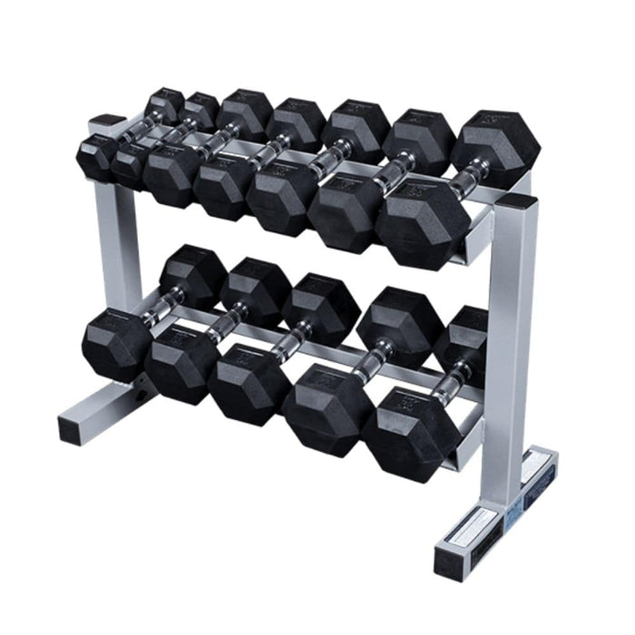 Body-Solid Powerline Two Tier Dumbbell Rack PDR282X