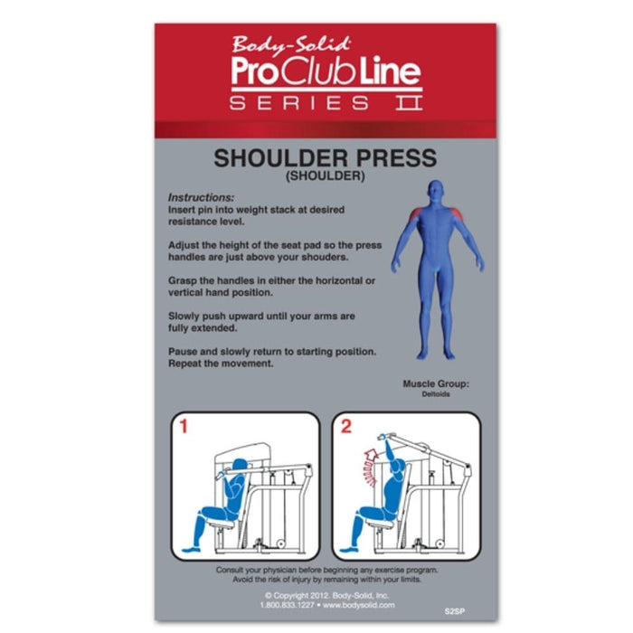 Body-Solid Pro Clubline Series II Shoulder Press S2SP