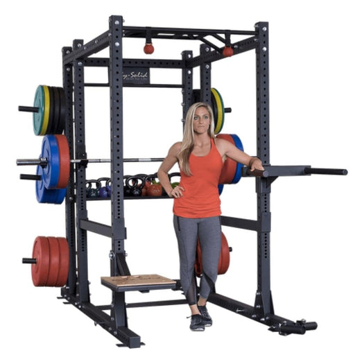 Body-Solid Extended Power Rack Gym Package SPR1000BACKP4