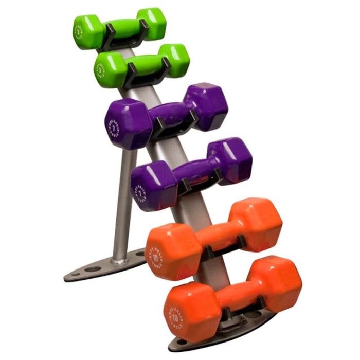 Body-Solid Vinyl Dumbbell Rack GDR10