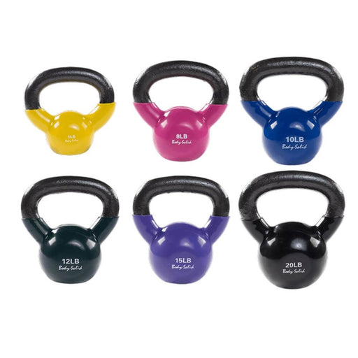 Body-Solid Vinyl Coated Kettlebell Sets KBVS