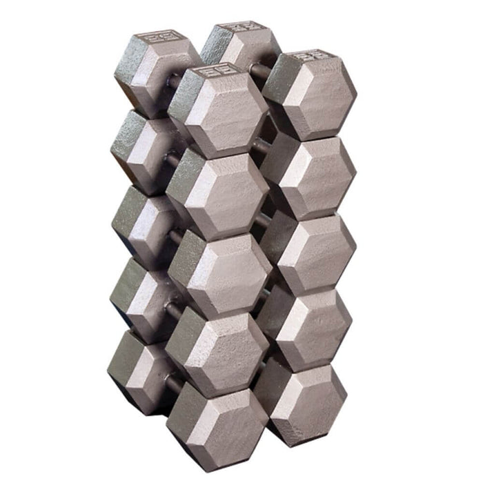 Body-Solid Cast Iron Hex Dumbbells SDX