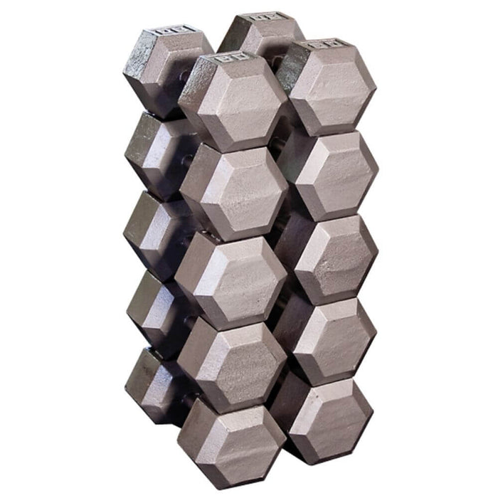 Body-Solid Cast Iron Hex Dumbbells SDX