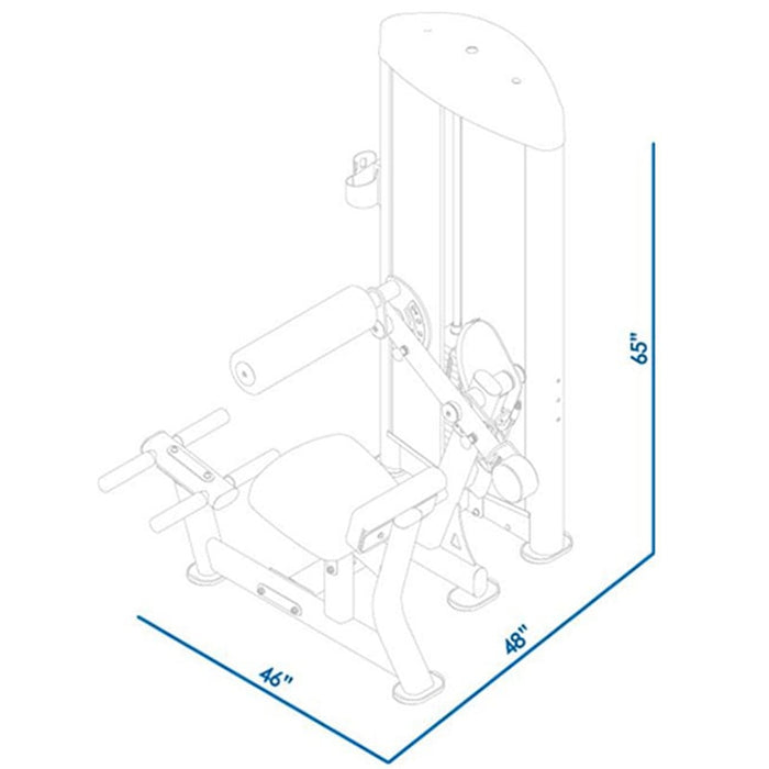 BodyKore Isolation Series Abdominal/Back Extension GR637