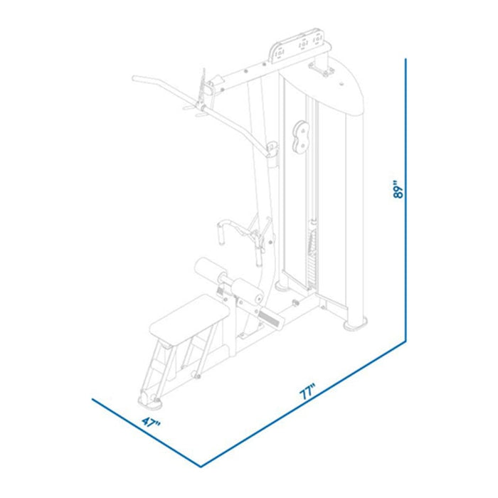 BodyKore Isolation Series Lat Pull Low Row GR638