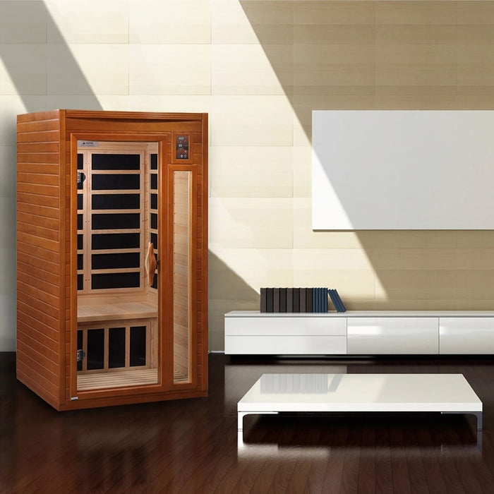 Dynamic Saunas Barcelona Elite 1-2-person Ultra Low  EMF Far Infrared Sauna DYN-6106-01 Elite