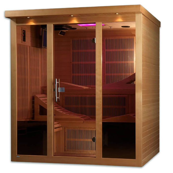 Golden Designs Monaco Elite 6-Person Near Zero EMF Infrared Sauna