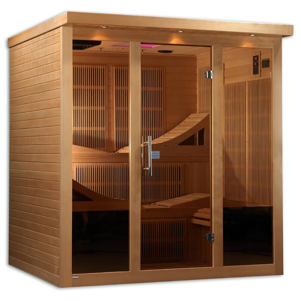 Golden Designs Monaco Elite 6-Person Near Zero EMF Infrared Sauna