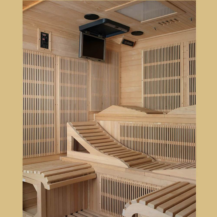 Golden Designs Monaco Elite 6-Person Near Zero EMF Infrared Sauna