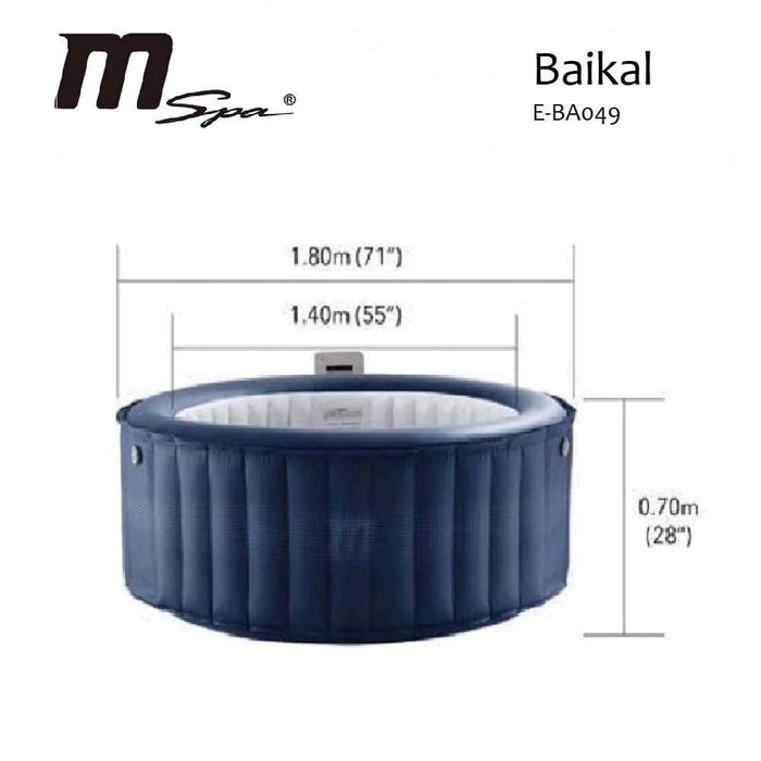 MSpa Baikal 4-Person Inflatable Bubble Hot Tub E-BA049