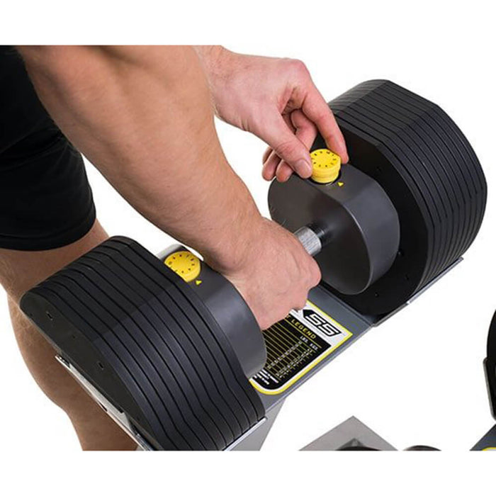 MX Select MX55 Adjustable Dumbbell and Rack Set