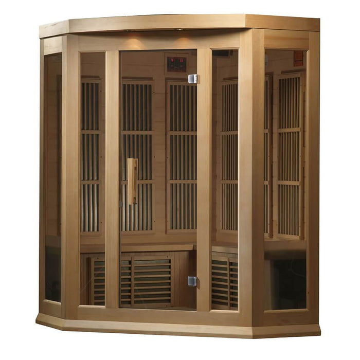 Maxxus 3-Person Corner Low EMF Infrared Sauna MX-K356-01