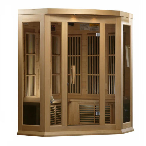 Maxxus 3-Person Corner Low EMF Infrared Sauna MX-K356-01