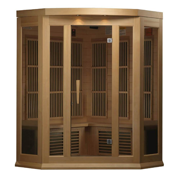 Maxxus 3-Person Corner Low EMF Infrared Sauna MX-K356-01