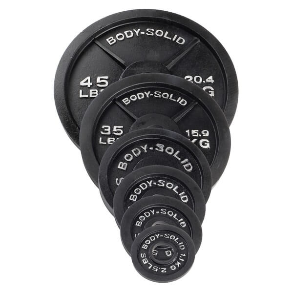 Body-Solid Cast Iron Olympic Weight Plates OPB