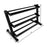 TAG Fitness (5-50 lb) Rubber Hex Dumbbells Rack