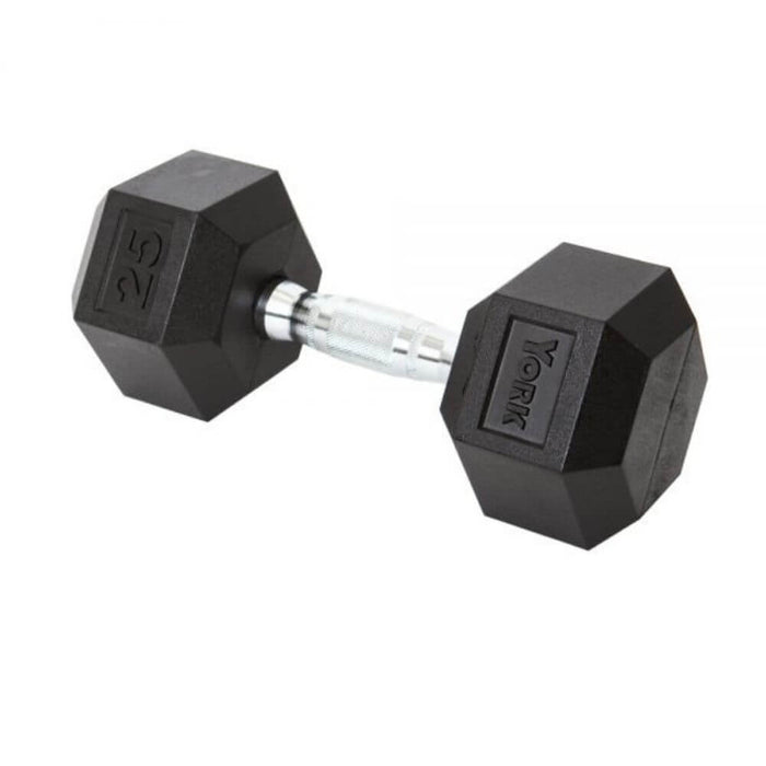 York Barbell Rubber Hex Dumbbells