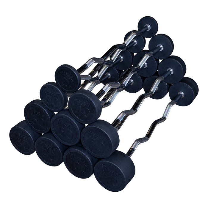 Body-Solid Fixed Weight Barbell Sets (Straight or Curl Bar)