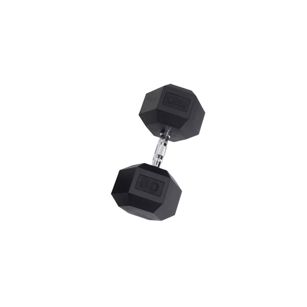 Body-Solid Rubber Hex Dumbbells SDR