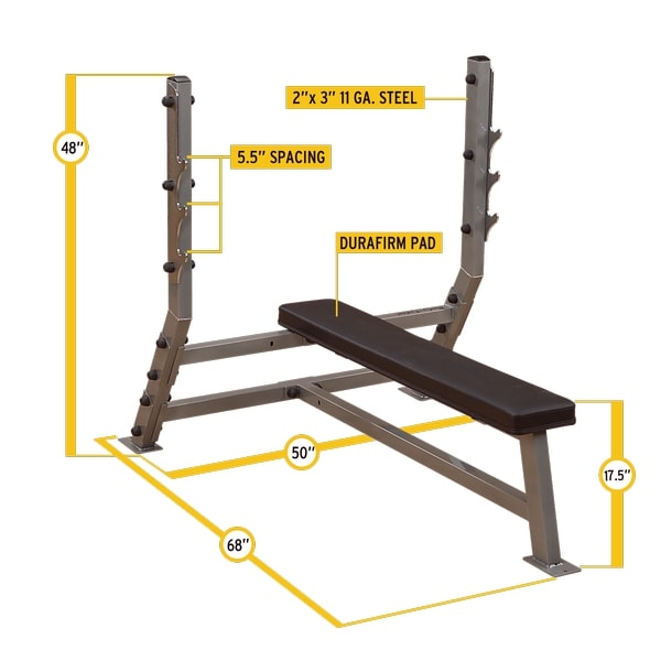 Body-Solid Pro Clubline Flat Olympic Bench SFB349G