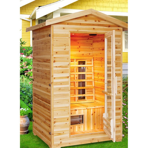 SunRay Burlington 2 Person Outdoor Infrared Sauna HL200D