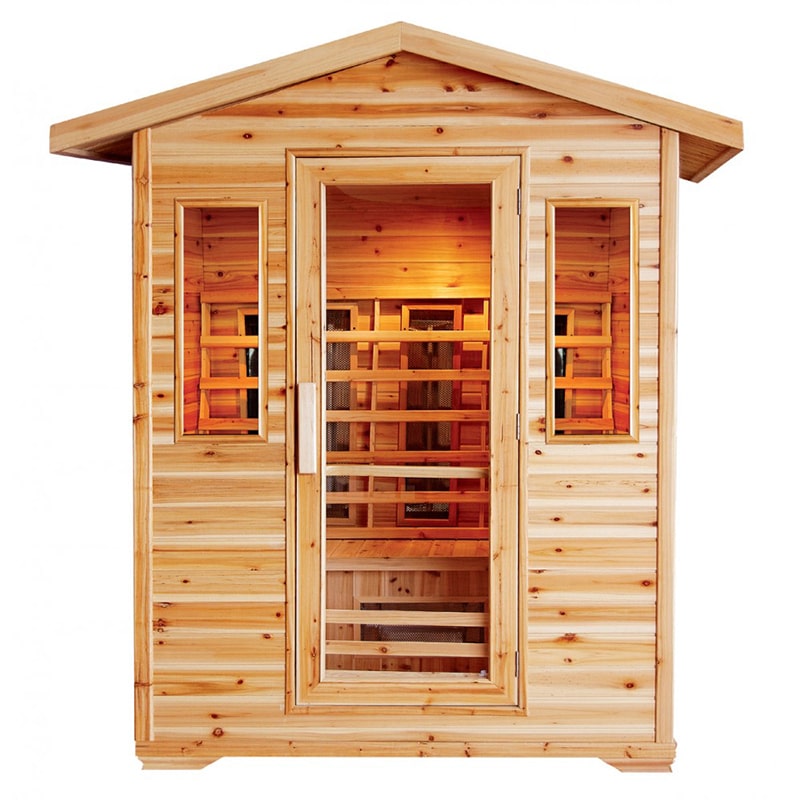 SunRay Cayenne 4 Person Outdoor Infrared Sauna HL400D