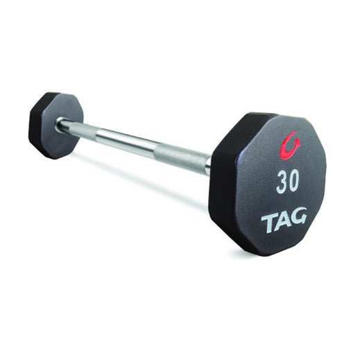 TAG Fitness 8-Sided Premium Ultrathane Straight Fixed Barbells