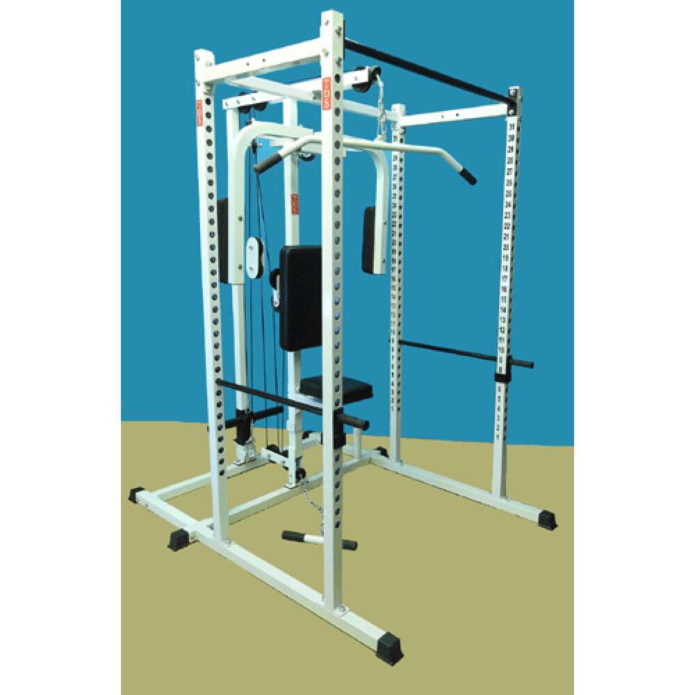 TDS Power Rack Gym With Dlx Pec Deck & Lat Attachment H-92563GYM