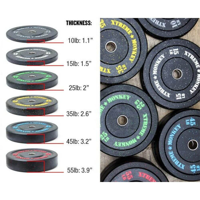 Xtreme Monkey Crumb Rubber Bumper Plates