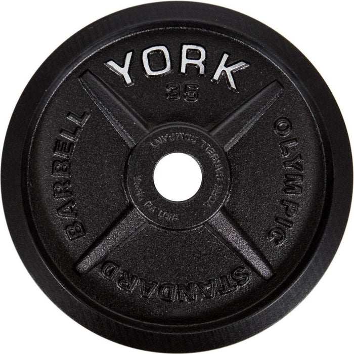 York Barbell Legacy Precision Milled Cast Iron Plate Set