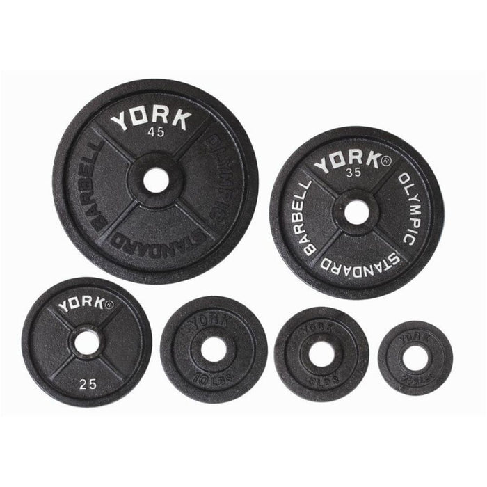 York Barbell Legacy Precision Milled Cast Iron Plate Set