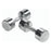 York Barbell Solid Steel Chrome Dumbbells