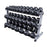 Body-Solid Rubber Hex Dumbbell 5-70lb Package