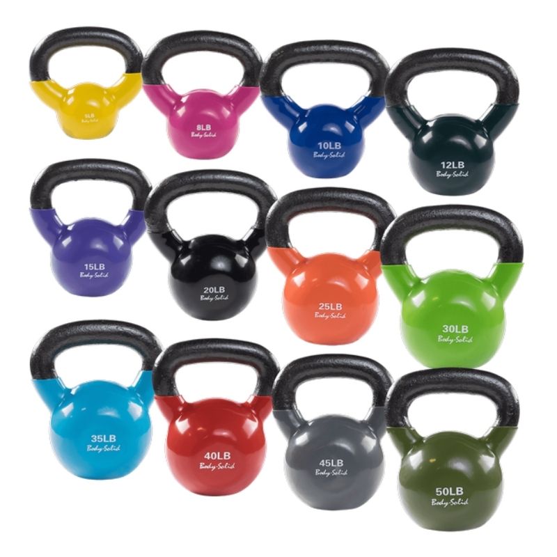 Body-Solid Vinyl Coated Kettlebells KBV