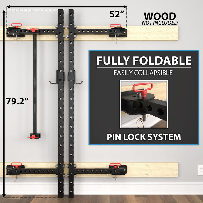 Synergee Foldable Wall-Mounted Squat Rack