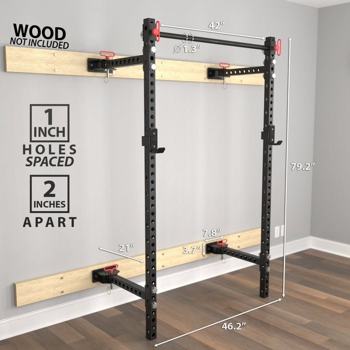 Synergee Foldable Wall-Mounted Squat Rack