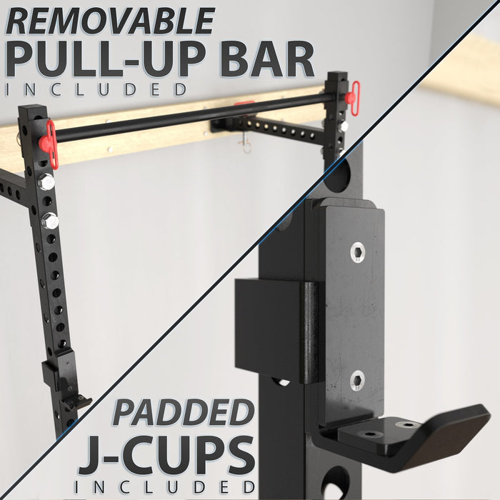 Synergee Foldable Wall-Mounted Squat Rack