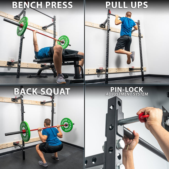 Synergee Foldable Wall-Mounted Squat Rack