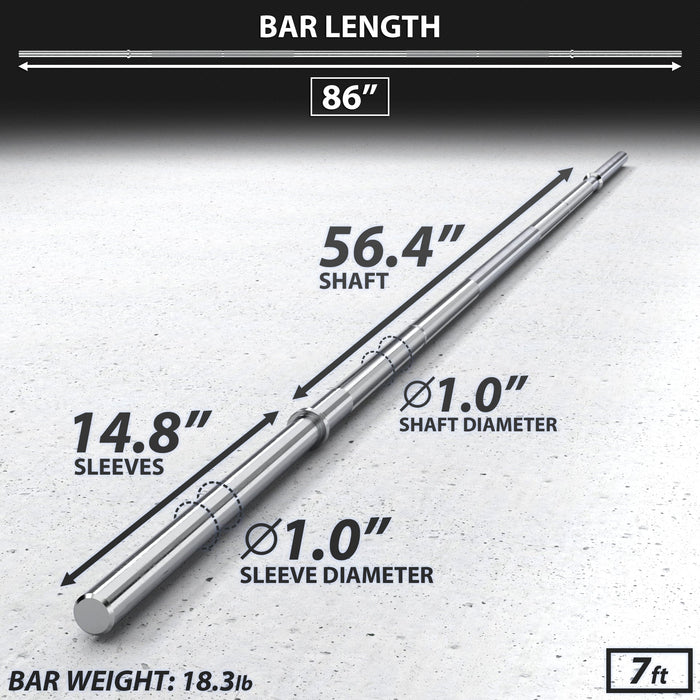 Synergee 1" Barbell