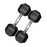 TAG Fitness No Logo 5-50lb Rubber Hex Dumbbell Set